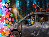 Puzzle tradycyjne Deadpool - Marvel