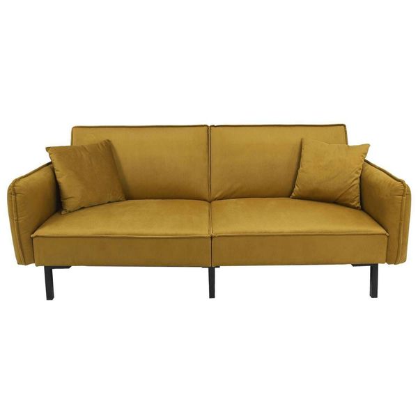 Sofa rozkładana Giulia żółta zdjęcie 1