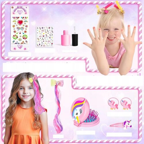 KUFEREK DO MAKIJAZU DLA DZIECI ZESTAW KOSMETYKÓW do makijażu makeup cienie na Arena.pl