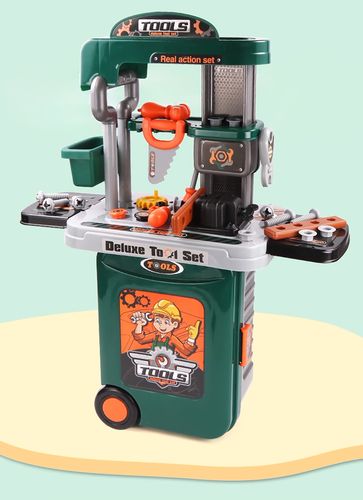zestaw skrzynka z narzędziami dla dzieci warsztat zabawkowy w walizce na Arena.pl