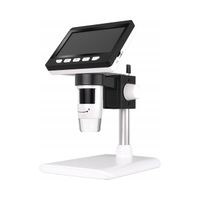 MIKROSKOP CYFROWY Z POWIĘKSZENIEM 1000x EKRAN FULLHD 1080p LCD 4,3" LED 2MP