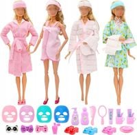 UBRANKA DLA LALEK AKCESORIA BUTY ZESTAW SPA PREZENT DLA 3 4 5 6 7 LATKI