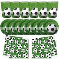 Zestaw urodzinowy TALERZYKI KUBECZKI SERWETKI PIŁKA NOŻNA FOOTBALL