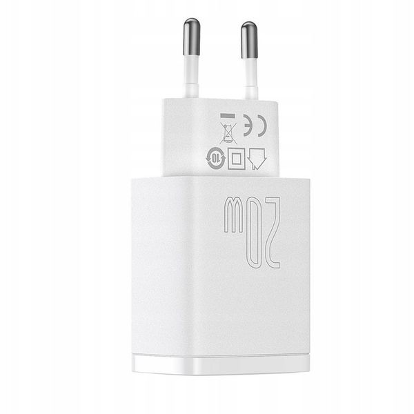 BASEUS ŁADOWARKA SIECIOWA ZASILACZ KOSTKA USB-A USB-C QC 3.0 PD 3.0 5V 3A zdjęcie 6