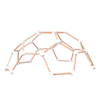 Plac zabaw Domowa kopuła wspinaczkowa XL - drewno-biały