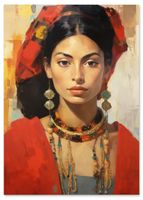 Plakat portret kobiety 21x29,7 cm A4