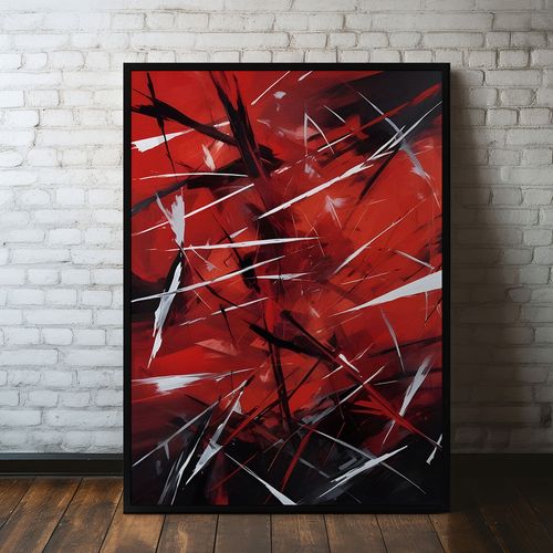 Plakat obraz abstrakcja w ramce 40x50 cm w czarnej ramie na Arena.pl