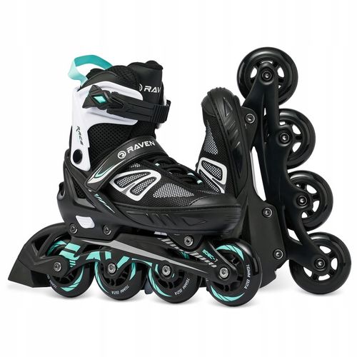 Rolki Regulowane RAVEN Advance Black/Mint 35-39 na Arena.pl