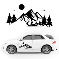 NAKLEJKA NA SAMOCHÓD góry las KAMPER przyczepę kempingową camper auto 50 cm