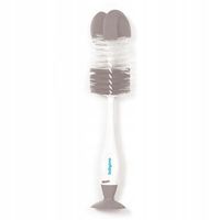 Szczotka do butelek i smoczków samostojąca z przyssawką i chowaną mini szczoteczką