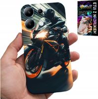 ETUI DO XIAOMI NOTE 13 PRO 4G - MOTOCYKLISTA MOTOR FAN MOTOCYKL + SZKŁO