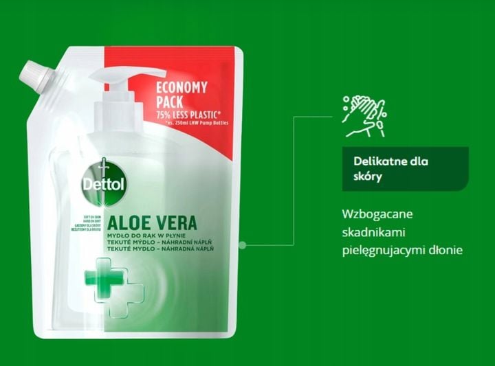 DETTOL mydło w płynie do rąk Zestaw 3x 500 ml z Aloesem zdjęcie 6