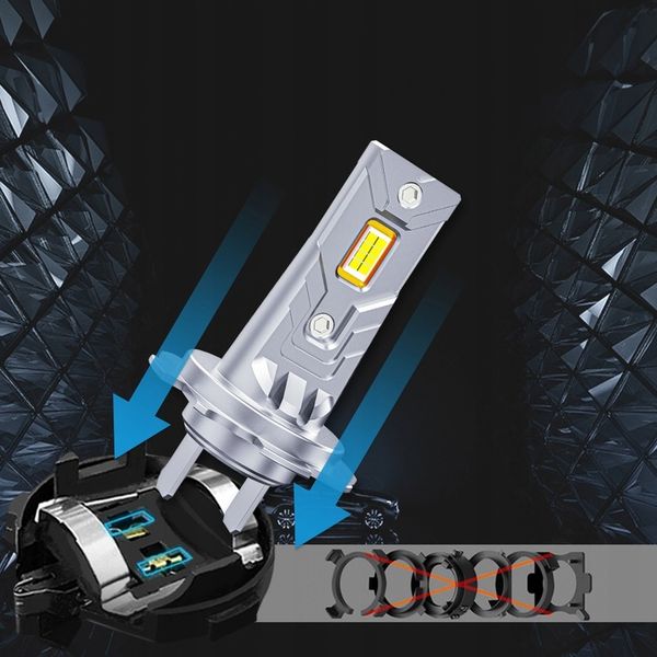ŻARÓWKI LED H4 RETROFITY 1 do 1 5500K SUPER WHITE zdjęcie 5