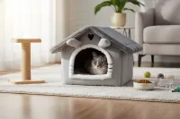 Domek dla zwierząt legowisko dla psa kota budka pluszowy posłanie buda