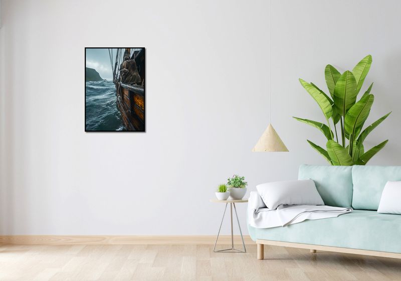 Plakat 50x70cm Statek na Falach zdjęcie 4