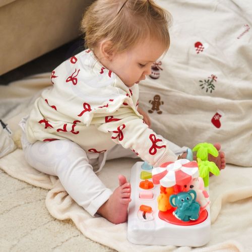 WOOPIE BABY Wyskakujące Zwierzątka Pop Up Karuzela Zabawka Interaktywna na Arena.pl