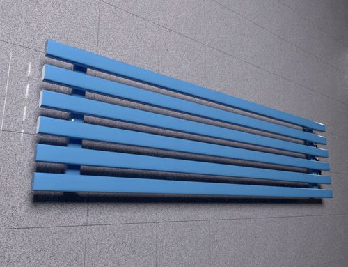 Grzejnik poziomy HORYZONT6 45x120 niebieski na Arena.pl