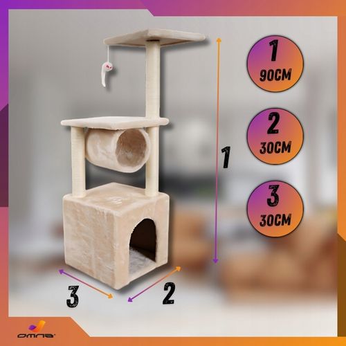 Drapak dla kota duży wysoki drzewko domek budka legowisko słupek mysz walec na Arena.pl
