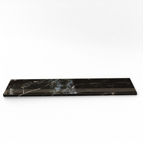 Gruba płytka schodowa 140x30 Black Marble POLER – miejsce na LED na Arena.pl