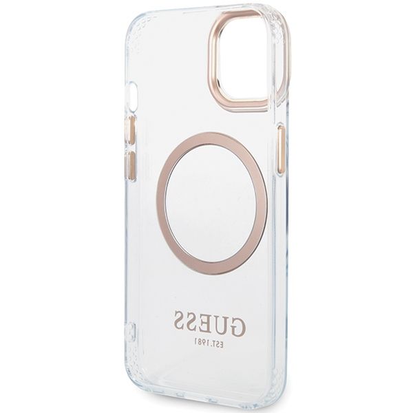 Etui Guess do iPhone 15 Plus, iPhone 14 Plus, Złoty, MagSafe zdjęcie 7