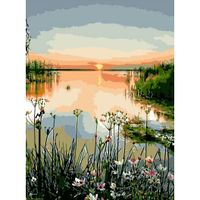 Malowanie Po Numerach Obraz 40X50Cm Krajobraz Jeziora