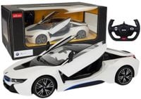 Auto R/C BMW i8 Rastar 1:14 Biały Drzwi Automa.