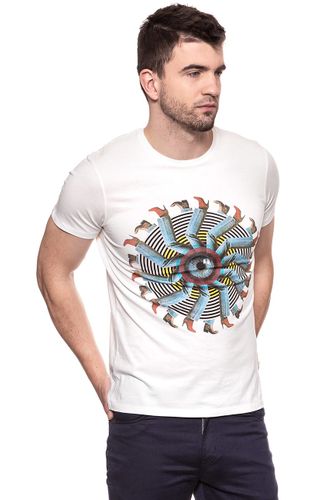 WRANGLER SLABBINK TEE OFFWHITE W7B56FK02 S na Arena.pl