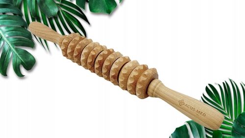 MASAŻER ELASTYCZNY DREWNIANY WAŁEK NA CELLULIT PL na Arena.pl