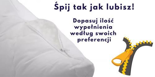 Poduszka regulowana 50x70cm COTTON | Inter Widex na Arena.pl