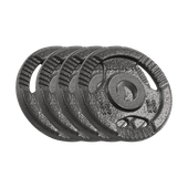 Obciążenie żeliwne zestaw 4x2.5kg otwór 51mm talerz z uchwytami Rebel