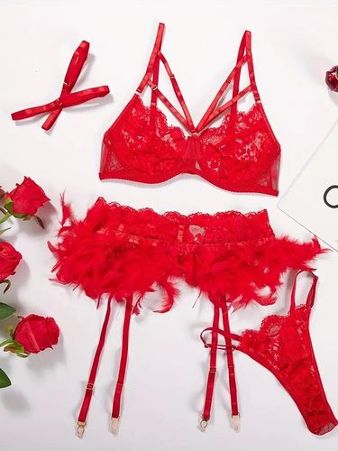 Strój Erotyczny biustonosz PUSHUP pas do pończoch SEKSI Strój Seksowny na Arena.pl