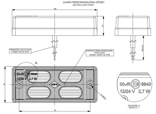 Lampa LED przeciwmgielna HOR62 (LPD591) na Arena.pl