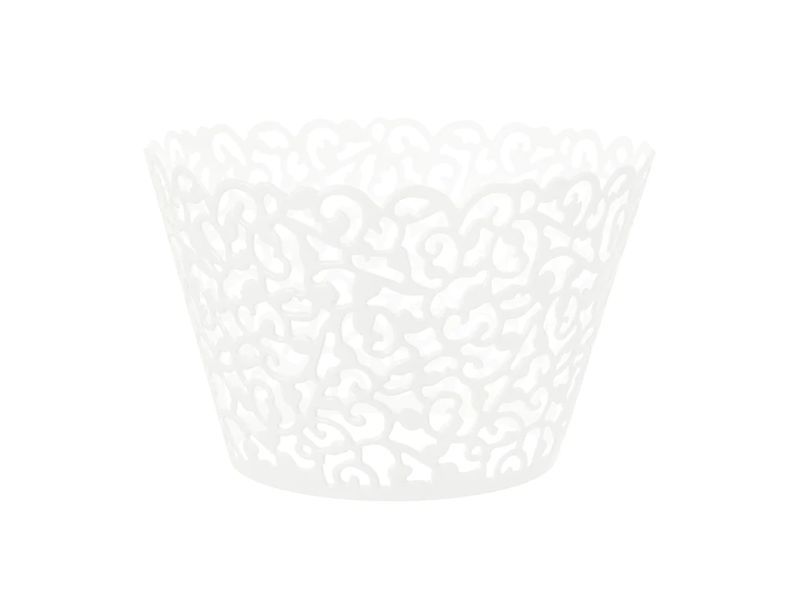 Papilotki do muffinek (foremki), Koronkowe - białe, 10 szt. zdjęcie 1