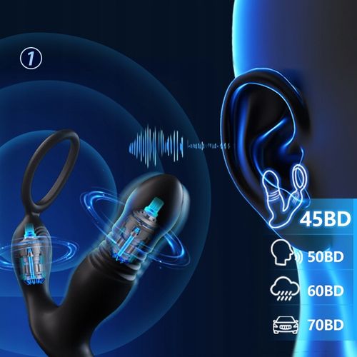 Wibrujący masażer prostaty Wibrator analny czarny na Arena.pl