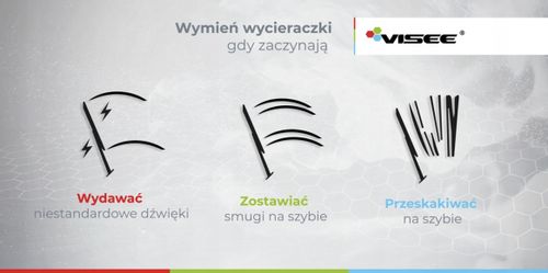 ZESTAW WYCIERACZEK VISEE HEXA DO AUTA 700/650 mm na Arena.pl