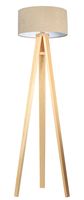 Lampa stojąca HOME 40 beżowa/biała/sosna