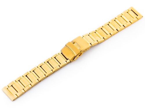 Bransoleta Pacific Model 10 solid - złota 22mm na Arena.pl