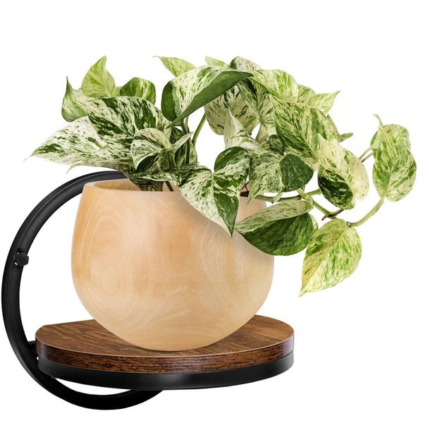 Kwietnik metalowy ścienny czarny Ebro Rustic loft zdjęcie 6