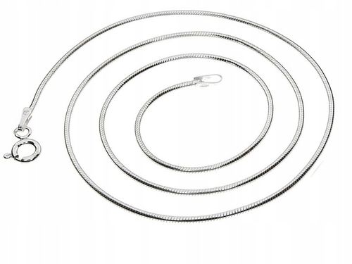 ŁAŃCUSZEK SREBRNY 925 DAMSKI NASZYJNIK MOCNA LINKA ŻMIJKA ŻYŁKA OKRĄGŁA na Arena.pl