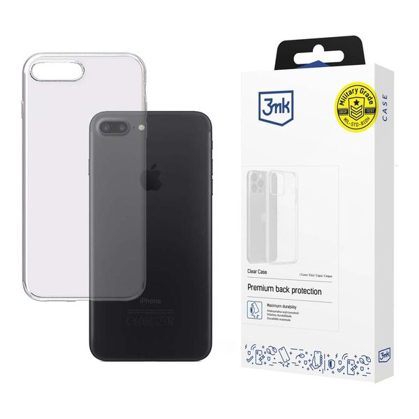 Silikonowe etui na Apple iPhone 7 Plus/8 Plus - 3mk Clear Case zdjęcie 1