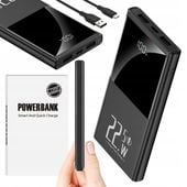 POWERBANK 10000MAH MOCNA SZYBKA ŁADOWARKA 22,5W 2X USB-A/USB-C WYŚWIETLACZ