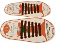 Sznurówki silikonowe bez wiązania DLA DZIECI 12szt