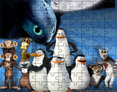 Puzzle Pingwiny z Madagaskaru