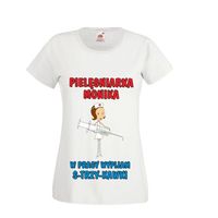 KOSZULKA T-shirt PIELĘGNIARKA nadruk z imieniem