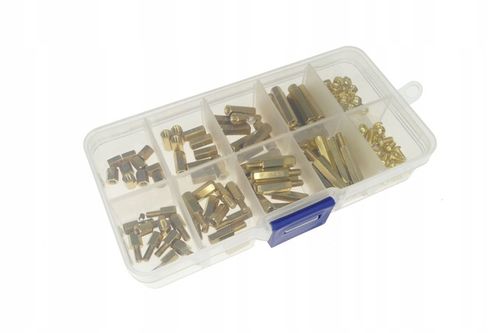 ZESTAW DYSTANSÓW MOSIĘŻNYCH M3 +ŚRUBY 120 SZTUK na Arena.pl