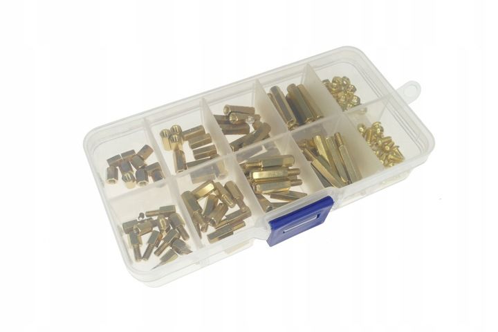 ZESTAW DYSTANSÓW MOSIĘŻNYCH M3 +ŚRUBY 120 SZTUK zdjęcie 2