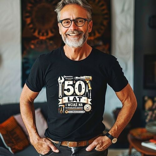 Koszulka na 50 Urodziny Prezent dla Faceta na Oryginalnych Częściach L na Arena.pl