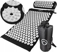 MATA DO AKUPRESURY AKUMATA Z KOLCAMI Z PODUSZKĄ MIOWI XL CZARNA