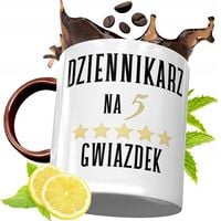 Kubek Bordowy Dla Dziennikarza Na Urodziny Prezent Z Nadrukiem Ze Zdjęciem