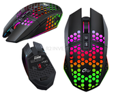 MYSZ GAMINGOWA CZARNA BEZPRZEWODOWA RGB 2.4GHZ 1600 DPI